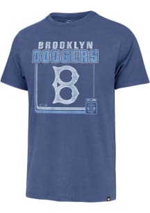 47 Los Angeles Dodgers Blue Borderline Franklin Short Sleeve Fashion T Shirt