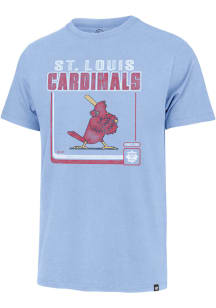 47 St Louis Cardinals Light Blue Borderline Franklin Short Sleeve Fashion T Shirt