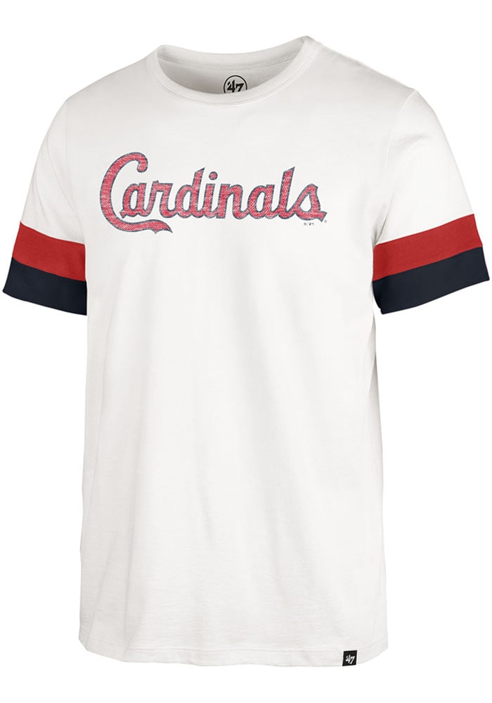 St. Louis Cardinals 47 Brand Gray with Distressed Logo Throwback Club SS  T-Shirt