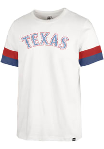 47 Texas Rangers White Premier Wordmark Winslow Short Sleeve Fashion T Shirt
