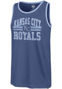 47 Kansas City Royals Mens Blue Winger Franklin Short Sleeve Tank Top