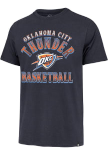 47 Oklahoma City Thunder Navy Blue Overshadow Franklin Short Sleeve Fashion T Shirt
