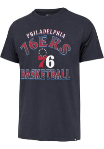 47 Philadelphia 76ers Navy Blue Overshadow Franklin Short Sleeve Fashion T Shirt