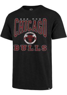 47 Chicago Bulls Red All Out Scrum Short Sleeve Fashion T Shirt