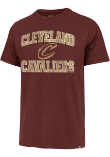 47 Cleveland Cavaliers Red UNION ARCH Short Sleeve Fashion T Shirt
