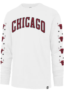 47 Chicago Bulls White City Edition Downtown Franklin Long Sleeve Fashion T Shirt