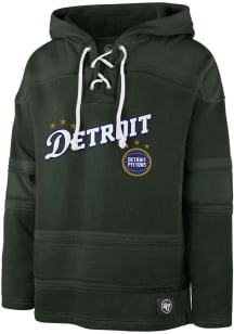 47 Detroit Pistons Mens Green City Edition Pregame MVP Lacer Fashion Hood