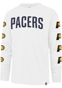47 Indiana Pacers White City Edition Downtown Franklin Long Sleeve Fashion T Shirt
