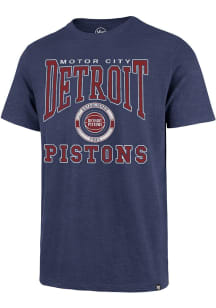 47 Detroit Pistons Blue All Out Scrum Short Sleeve Fashion T Shirt
