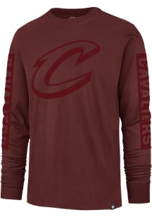 47 Cleveland Cavaliers Maroon Phantom Franklin Long Sleeve Fashion T Shirt