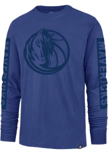 47 Dallas Mavericks Blue Phantom Franklin Long Sleeve Fashion T Shirt