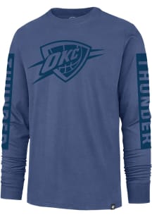 47 Oklahoma City Thunder Blue Phantom Franklin Long Sleeve Fashion T Shirt