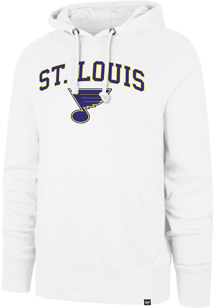 47 St Louis Blues Mens Light Blue ARCH GAME HEADLINE Long Sleeve