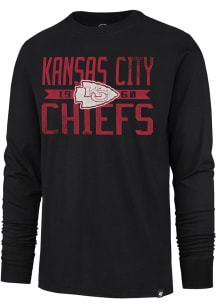 47 Kansas City Chiefs Black WIDE OUT FRANKLIN Long Sleeve Fashion T Shirt