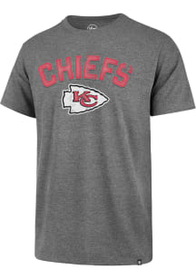 47 Kansas City Chiefs Grey ALL ARCH FRANKLIN Short Sleeve Fashion T Shirt