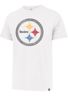 47 Pittsburgh Steelers White PREMIER FRANKLIN Short Sleeve Fashion T Shirt