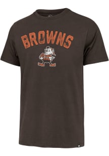 47 Cleveland Browns Brown ALL ARCH FRANKLIN Short Sleeve Fashion T Shirt