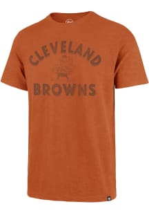 47 Cleveland Browns Orange DOUBLE BACK SCRUM Short Sleeve Fashion T Shirt