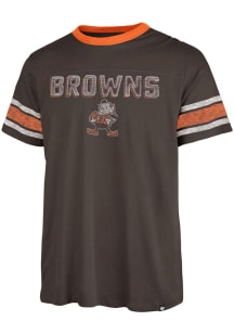 47 Cleveland Browns Brown OVERPASS Short Sleeve Fashion T Shirt