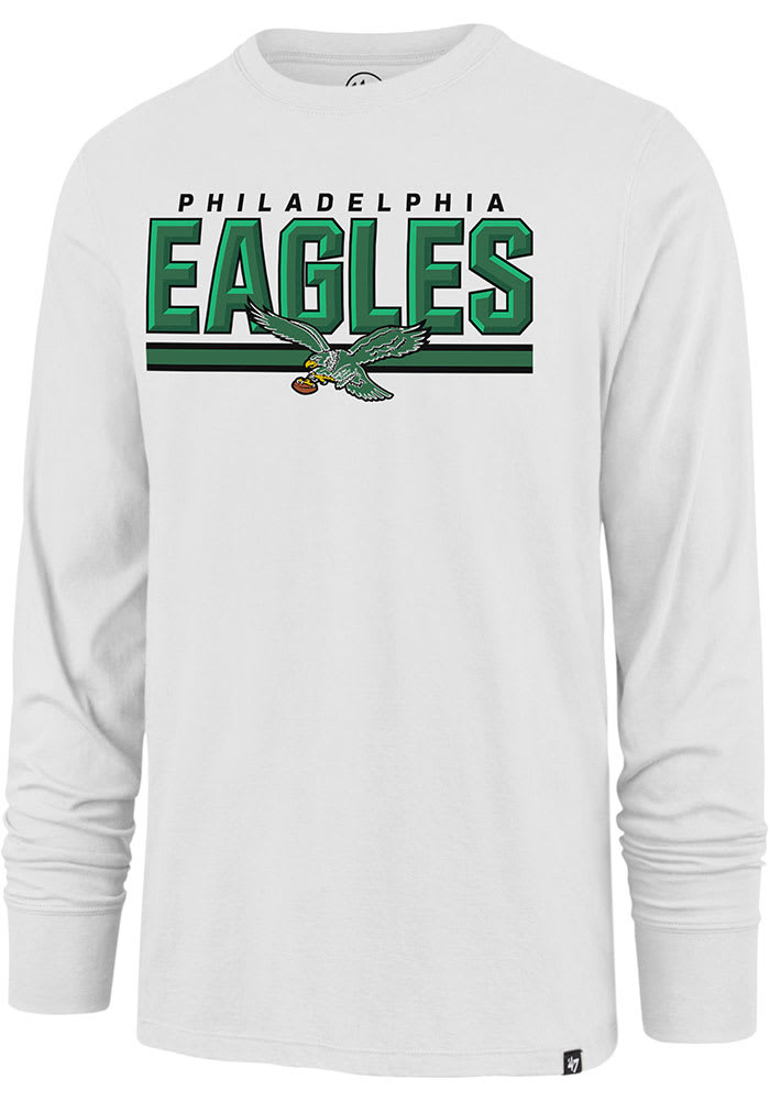 47 Philadelphia Eagles Black Pop Imprint Super Rival Long Sleeve T Shirt