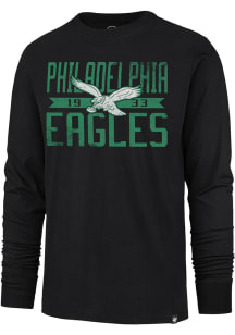 47 Philadelphia Eagles Black WIDE OUT FRANKLIN Long Sleeve Fashion T Shirt