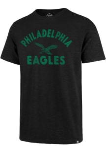 47 Philadelphia Eagles Black DOUBLE BACK SCRUM Short Sleeve Fashion T Shirt