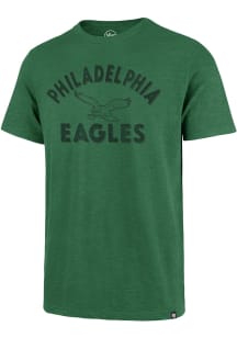 47 Philadelphia Eagles Green DOUBLE BACK SCRUM Short Sleeve Fashion T Shirt