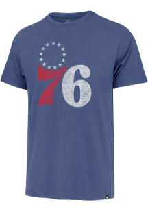 47 Philadelphia 76ers Blue Premier Franklin Short Sleeve Fashion T Shirt