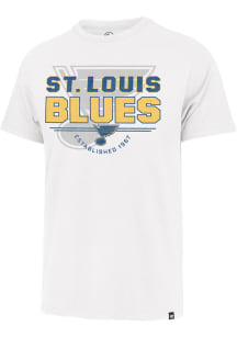 47 St Louis Blues White Take On Franklin Short Sleeve Fashion T Shirt