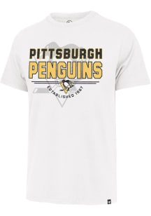 47 Pittsburgh Penguins White Take On Franklin Short Sleeve Fashion T Shirt