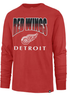 47 Detroit Red Wings Red Sweep Down Franklin Long Sleeve Fashion T Shirt