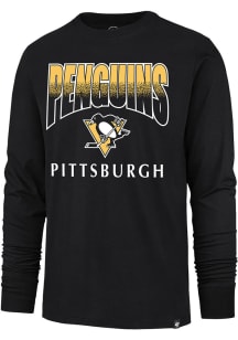 47 Pittsburgh Penguins Black Sweep Down Franklin Long Sleeve Fashion T Shirt