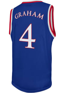 Devonte Graham  Original Retro Brand Kansas Jayhawks Youth Replica Blue Basketball Jersey