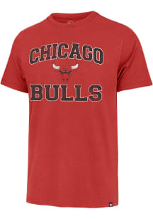 47 Chicago Bulls Red Union Arch Franklin Short Sleeve Fashion T Shirt