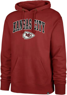 47 Kansas City Chiefs Mens Red ARCH NAME STRIKER Fashion Hood