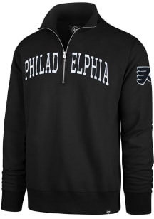 47 Philadelphia Flyers Mens Black CITY NAME STRIKER Long Sleeve 1/4 Zip Fashion Pullover