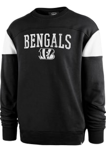 47 Cincinnati Bengals Mens Black Groundbreak Onset Long Sleeve Fashion Sweatshirt