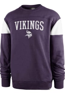 47 Minnesota Vikings Mens Purple Groundbreak Onset Long Sleeve Fashion Sweatshirt