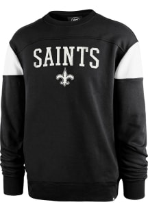 47 New Orleans Saints Mens Black Groundbreak Onset Long Sleeve Fashion Sweatshirt