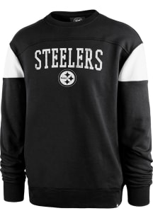 47 Pittsburgh Steelers Mens Black Groundbreak Onset Long Sleeve Fashion Sweatshirt