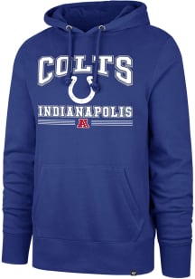 47 Indianapolis Colts Mens Blue Packed House Headline Long Sleeve Hoodie