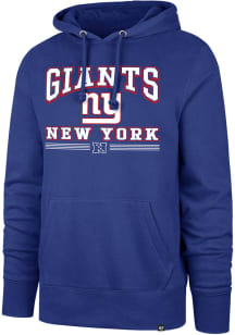 47 New York Giants Mens Blue Packed House Headline Long Sleeve Hoodie