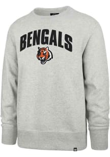 47 Cincinnati Bengals Mens Grey Strider Headline Long Sleeve Crew Sweatshirt