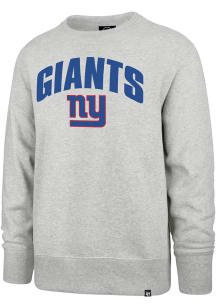 47 New York Giants Mens Grey Strider Headline Long Sleeve Crew Sweatshirt