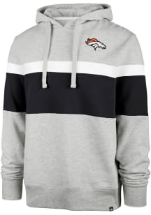 47 Denver Broncos Mens Grey Warren Fashion Hood
