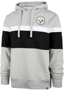 47 Pittsburgh Steelers Mens Grey Warren Fashion Hood