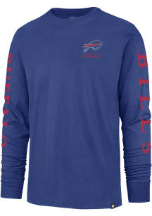 47 Buffalo Bills Blue Triple Down II Franklin Long Sleeve Fashion T Shirt