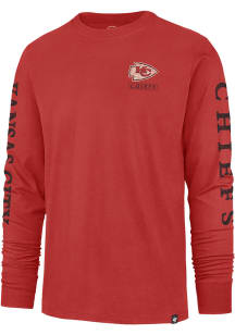 47 Kansas City Chiefs Red Triple Down II Franklin Long Sleeve Fashion T Shirt