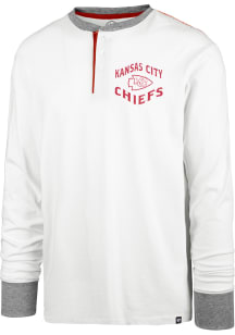 47 Kansas City Chiefs White Pats Peek Long Sleeve Fashion T Shirt