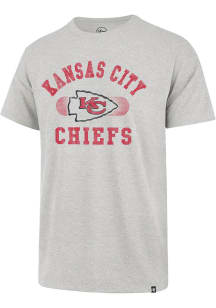 47 Kansas City Chiefs Grey Brisk Franklin Short Sleeve Fashion T Shirt